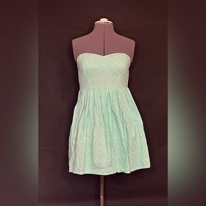 Mint, green, sundress, missing straps